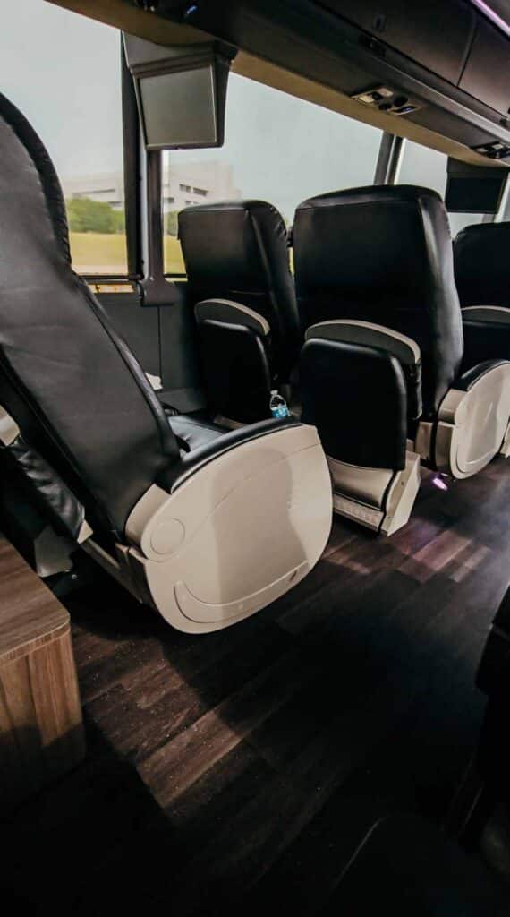 premium seating in Vonlane bus