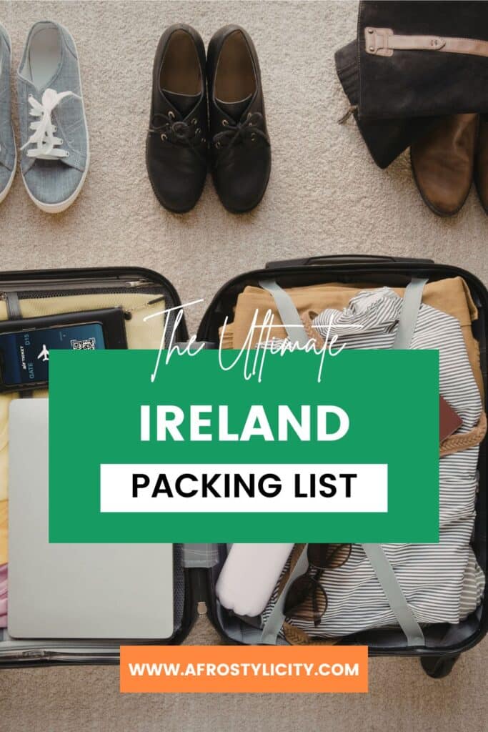 ireland packing essentials, packing essentials for ireland, ireland clothing packing list, ireland packing outfits, ireland outfit packing