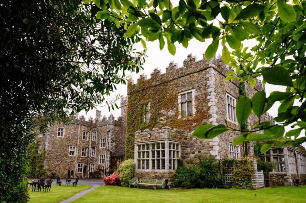 view from outside waterford castle