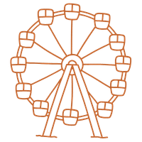 Ferris wheel icon